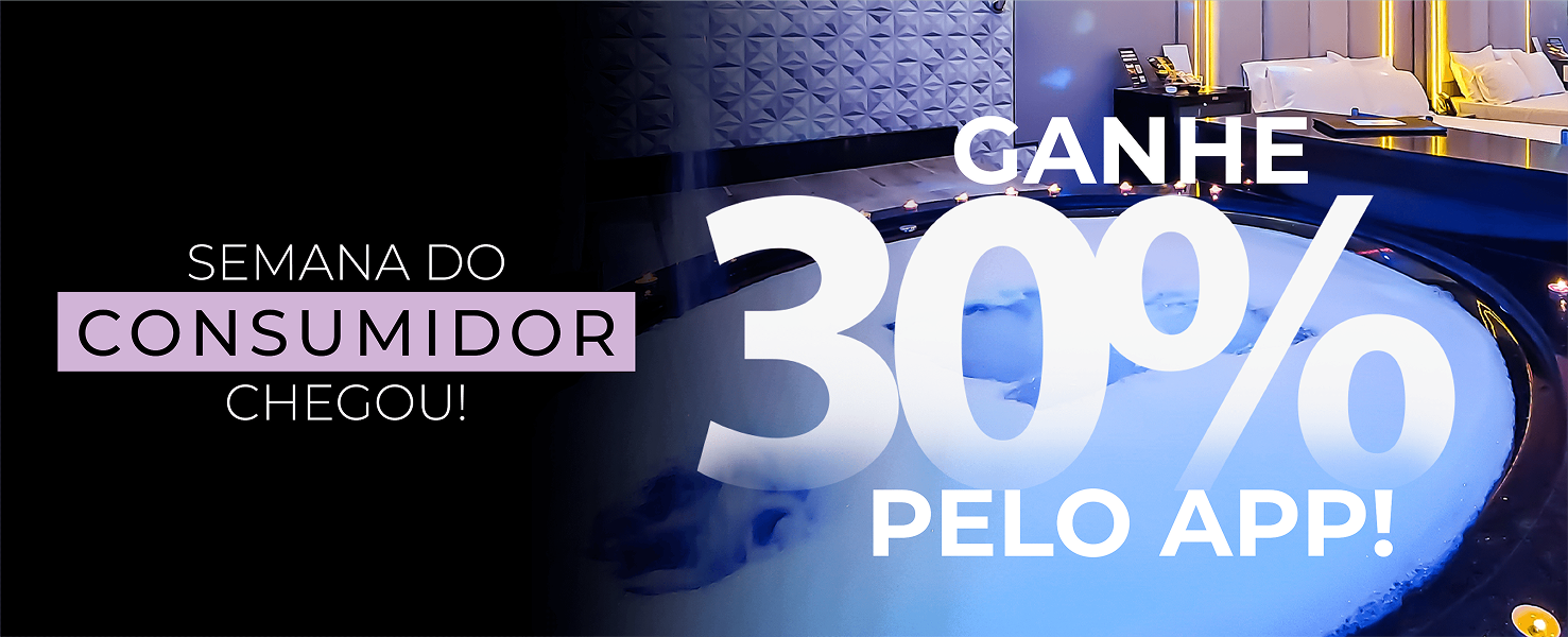 semana do consumidor chegou! ganhe 30% de desconto pelo app!